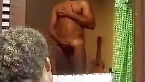 Sexy brunette hair with sex toy