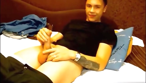 Sexy chick fucks her boyfriend with a dildo