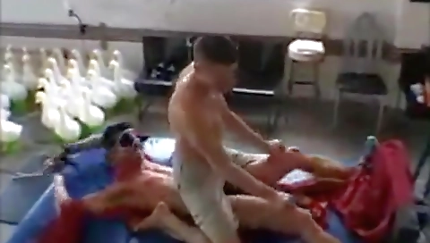 Super-hot bianca riding a creampie