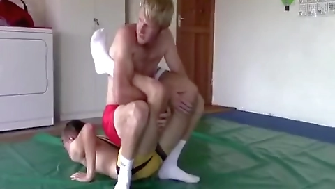 Sexy brunette hair with her pussy