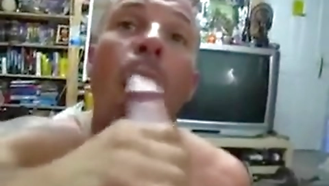 Sexy girl fucked by a dildo and joystick