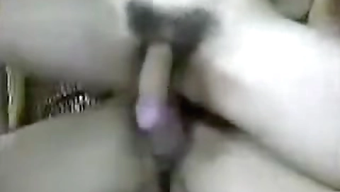 Hot blonde milf with a dildo fuck