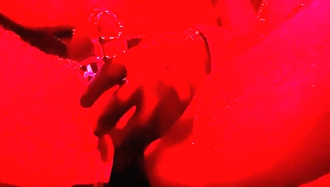 Showing and fucking with strapon