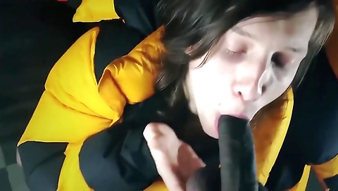 Sexy black babe gets doubl musc and fucked