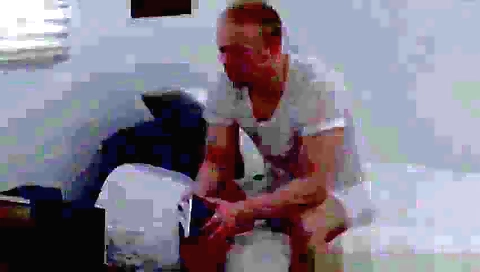 Blonde babe's tight pussy gets drilled by her lucky friend