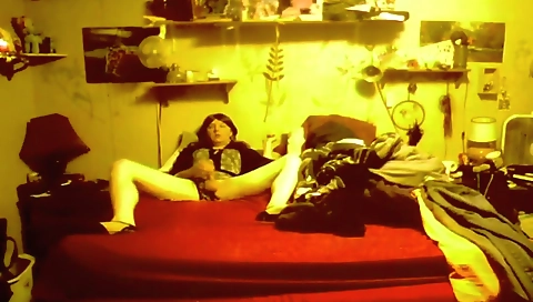 Cute girl gets drilled in the bathroom