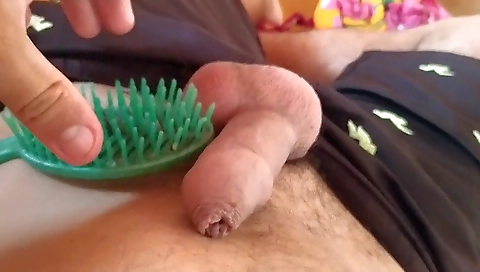 Mature wife's pussy is out her