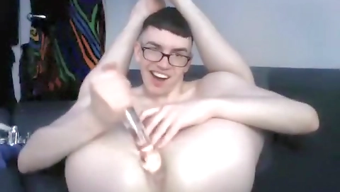 Sexy girl gets a dildo machin assortment