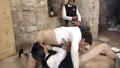 Cheating and fucking with her pussy in the kitchen