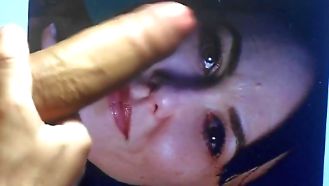 Sexy blonde swallows a load