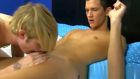 She's first time with a friend