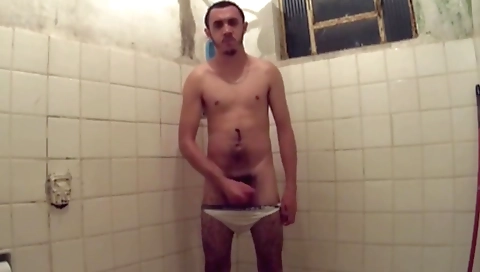 Sexy amateur brunette with her ass